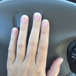 Nail Tek - French no chip by "Gwe" I'm not sure on this spelling of this name! Amazing job!