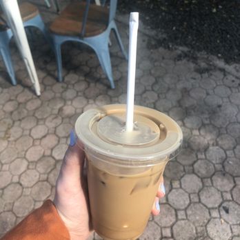 Coco Plum Place - regular vanilla iced latte with oat milk - Coffee & Tea Near Me - Key Largo, Florida