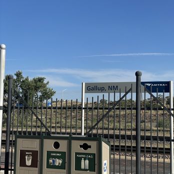 Amtrak Train Station - Gallup - Garbage disposal bins & recycling bins - Train Stations Near Me - Gallup, New Mexico Amtrak Train Station - Gallup - Garbage disposal bins & recycling bins - Train Stations Near Me - Gallup, New Mexico