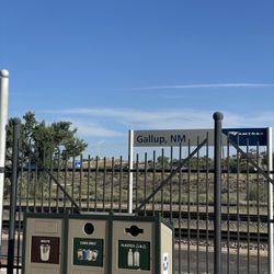 Amtrak Train Station - Gallup - Garbage disposal bins & recycling bins