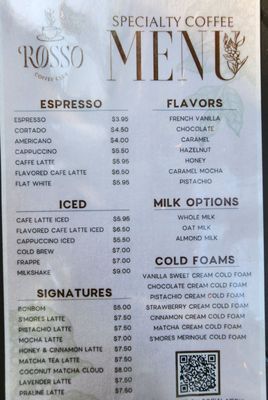 Menu photo 5 Rosso Coffee Club Davie, FL Menu photo 5 Rosso Coffee Club Davie, FL