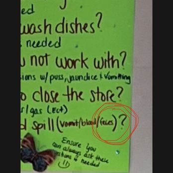 McDonald's - a handwritten sign on a bulletin board - Fast Food Near Me - Temecula, California McDonald's - a handwritten sign on a bulletin board - Fast Food Near Me - Temecula, California