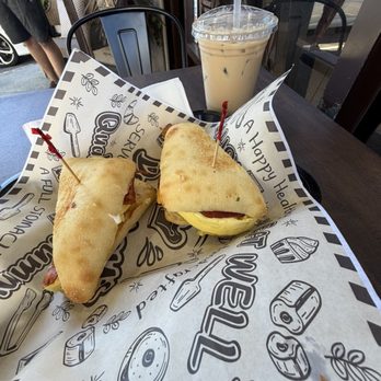 Koffee Time - Breakfast Sandwich and Iced Latte - Coffee & Tea Near Me - Pleasanton, California