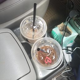 The teenage barista drew on a heart on my son's drink. He definitely appreciated it! The teenage barista drew on a heart on my son's drink. He definitely appreciated it!