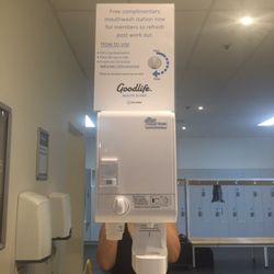 Goodlife Health Clubs - Mouth Wash Dispenser Service in Bathroom