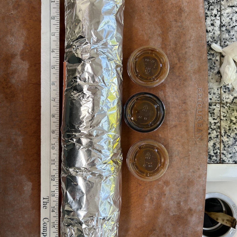 17" of burrito 17" of burrito