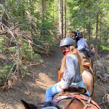 Yosemite Trails Horseback Adventures - Daughter having time of her life. - Horseback Riding Near Me - Fish Camp, California Yosemite Trails Horseback Adventures - Daughter having time of her life. - Horseback Riding Near Me - Fish Camp, California