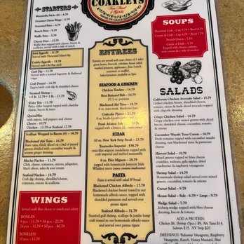 Coakley's Pub - the menu - Pubs Near Me - Havre de Grace, Maryland