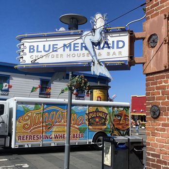 Blue Mermaid - Signage - Seafood Near Me - San Francisco, California