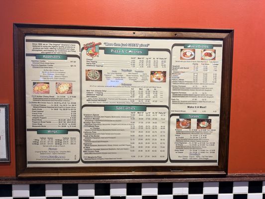 Menu photo 1 The Original Grazianos Fontana, CA