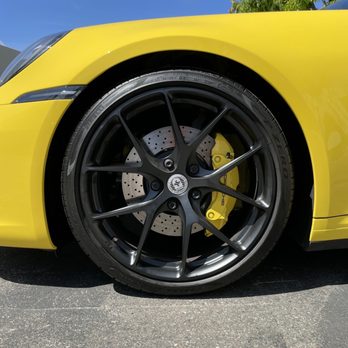 Pacific German - Yellow calipers - Auto Repair Near Me - Laguna Hills, California
