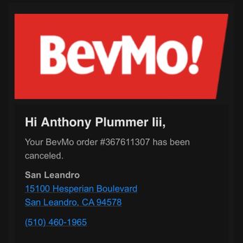 BevMo! - My order being canceled. - Beer, Wine & Spirits Near Me - San Leandro, California BevMo! - My order being canceled. - Beer, Wine & Spirits Near Me - San Leandro, California