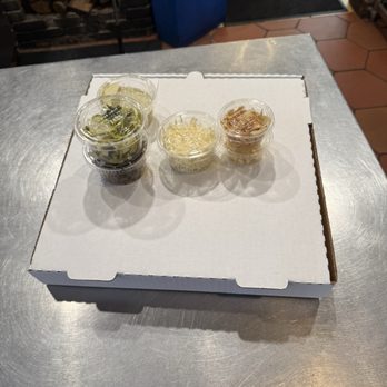Craft Roots - Pic 1 of 2: The South County with par baked crust and toppings on the side to finish at home. Thanks for accommodating my request! - Bars Near Me - Morgan Hill, California