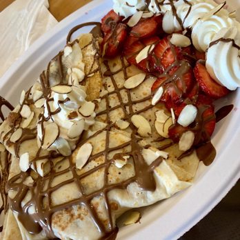Le Louvre French Cafe - Strawberry and Nutella Crepe - Creperies Near Me - Tulsa, Oklahoma Le Louvre French Cafe - Strawberry and Nutella Crepe - Creperies Near Me - Tulsa, Oklahoma