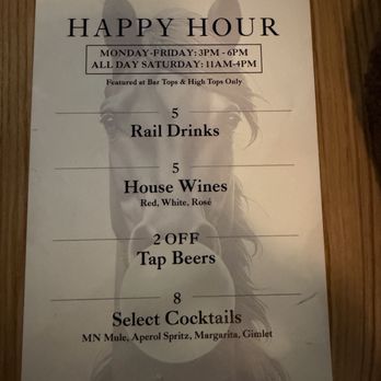 Boardwalk Kitchen & Bar - Happy hour drink menu - New American Near Me - Shakopee, Minnesota