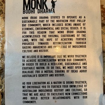 Monk Bodhi Dharma - Restaurants Near Me - Balaclava, VIC Monk Bodhi Dharma - Restaurants Near Me - Balaclava, VIC