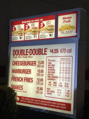 Menu photo 1 In-N-Out Burger Las Vegas, NV Menu photo 1 In-N-Out Burger Las Vegas, NV