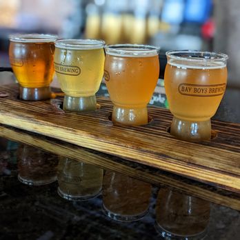 Bay Boys Brewing - a flight of beers - Breweries Near Me - Tracy, California Bay Boys Brewing - a flight of beers - Breweries Near Me - Tracy, California