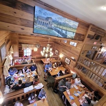 Old Mill Restaurant - The view of below from the second floor - American Near Me - Pigeon Forge, Tennessee