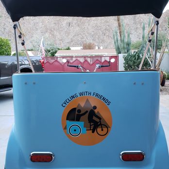 Image360 - Cycling With Friends pedi-cab - Graphic Design Near Me - Palm Desert, California
