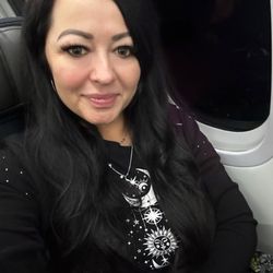 Cowboys & Divas Salon Nails & Day Spa - When Ursula takes me to a natural dark brown black color... She's amazing!