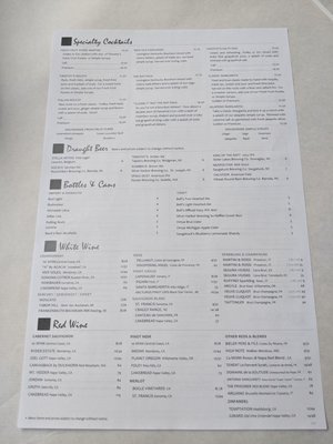 Menu photo 1 Timothy's Restaurant Union Pier, MI