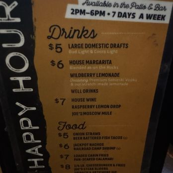 Tahoe Joe's - Happy Hour Drink & Food menu - Steakhouses Near Me - Bakersfield, California Tahoe Joe's - Happy Hour Drink & Food menu - Steakhouses Near Me - Bakersfield, California