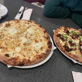 Stoked Wood Fired Pizza - New York White (12 inch) Honey Bacon Bianca (12 inch) - Pizza Near Me - Brookline, Massachusetts Stoked Wood Fired Pizza - New York White (12 inch) Honey Bacon Bianca (12 inch) - Pizza Near Me - Brookline, Massachusetts