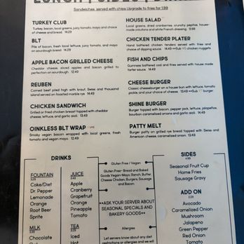 Ryes and Shine - Menu - Breakfast & Brunch Near Me - Cuyahoga Falls, Ohio