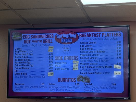 Menu photo 1 Springfield Hot Bagels Springfield Township, NJ