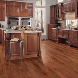 Flooring America Design Center - hardwood installed in kitchen!