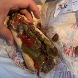 The Cheese Steak Shop - The hoagie half sized