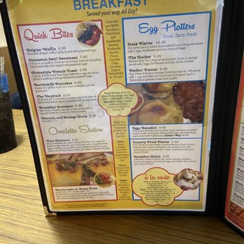 Clockers Cafe - Breakfast menu - American Near Me - Branson, Missouri
