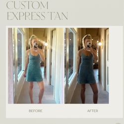 Tanfusion - With express tan, you will look quite a bit lighter after your shower. The tan color will gradually develop over 24hour