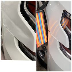 A Plus Dent Repair - Chevy fender XL crease