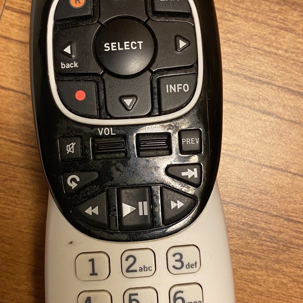 Dirty remote control. Dirty remote control.
