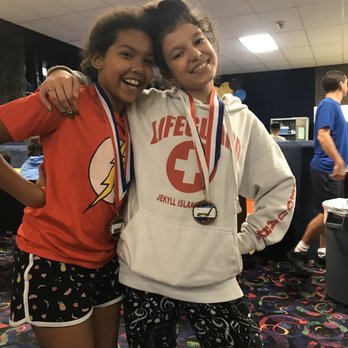 Skate Station - Me and elidia at the hockey party/ ceremony - Skating Rinks Near Me - Jacksonville, Florida