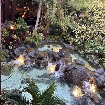 Trader Sam's Tiki Terrace - a waterfall in a tropical garden - Tiki Bars Near Me - Lake Buena Vista, Florida Trader Sam's Tiki Terrace - a waterfall in a tropical garden - Tiki Bars Near Me - Lake Buena Vista, Florida