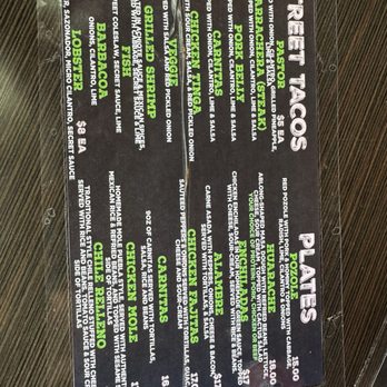 Purisima - The menu, part 2. - Tacos Near Me - Lone Tree, Colorado