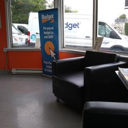 Budget Car & Truck Rental - Inside the car rental