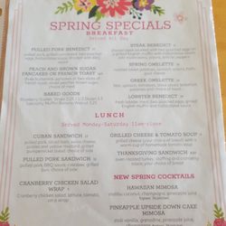 Foodworks Restaurant - Current specials menu