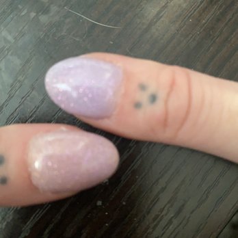 Pink Nail Studio - How they "fixed" them and made them 2 lengths and colors - Nail Salons Near Me - Oak Park, Illinois