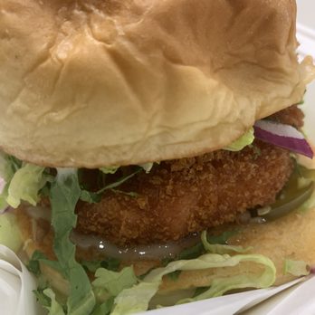 Bopomofo Cafe - Shrimp burger - Bubble Tea Near Me - San Gabriel, California