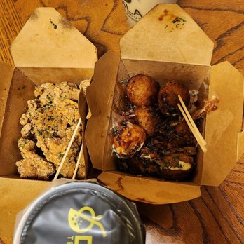 Dila Tea House - 1.freshly sugar cane juice 2. Takoyaki 3. Popcorn chicken 4. Durian milk tea - Bubble Tea Near Me - Stockton, California Dila Tea House - 1.freshly sugar cane juice 2. Takoyaki 3. Popcorn chicken 4. Durian milk tea - Bubble Tea Near Me - Stockton, California