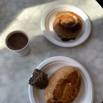 Café Georgetown - Spiral Borek ( Spinach & Feta Cheese), Turkish Coffee, Brioche with cheese - Coffee & Tea Near Me - Washington, DC, District of Columbia