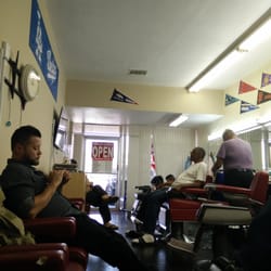 Boulevard Barber Shop - At the barbershop.