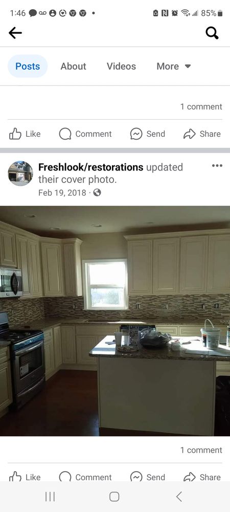 Slide of Freshlook Restorations