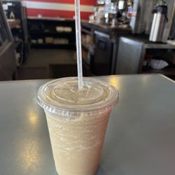 Broadway Brew - Vanilla decaf Frappe and it was delicious! Just enough sweet cream, and worth the drive.