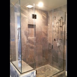 Columbia Mirror & Glass Of Georgetown - Frameless Shower Enclosure with Low Iron Ultra Clear Glass Installed with U-Channel