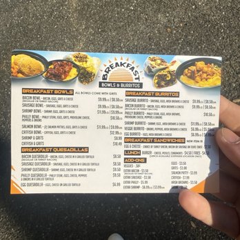 Breakfast Bowls & Burritos - Menu - Breakfast & Brunch Near Me - Jacksonville, Florida